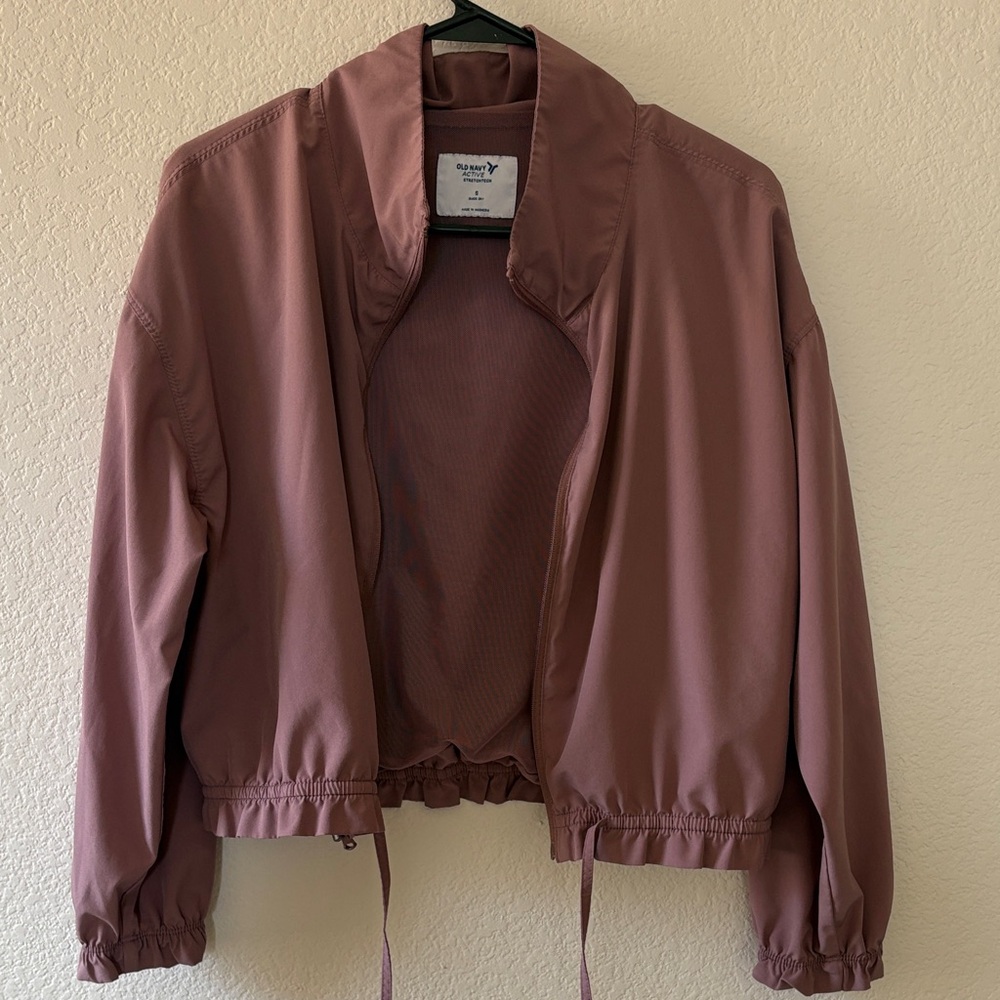 Old Navy Women's muave workout Jacket